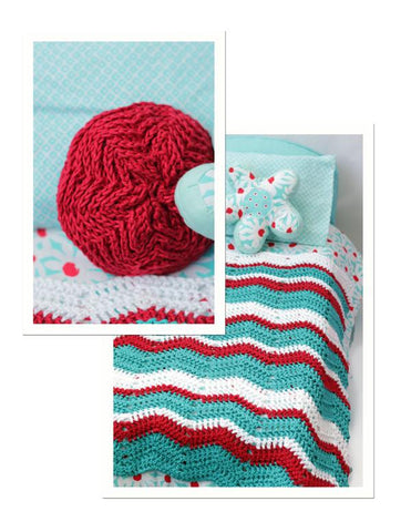 Stacy and Stella Quilt Chevron Throw Crochet Pattern larougetdelisle