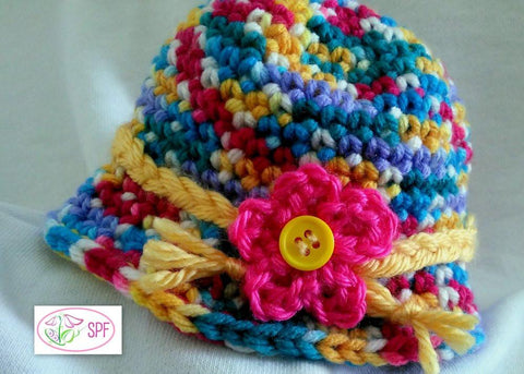 Sweet Pea Fashions Crochet Depression Era Cloche Hat Crochet Pattern larougetdelisle