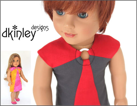 Dkinley Designs 18 Inch Modern Convergence Dress 18" Doll Clothes Pattern larougetdelisle
