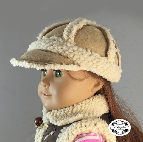 Crabapples 18 Inch Modern Cozy Hats 18" Doll Clothes Pattern larougetdelisle