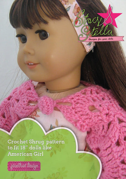 Crochet Shrug 18 inch Doll Clothes Pattern PDF Download ...