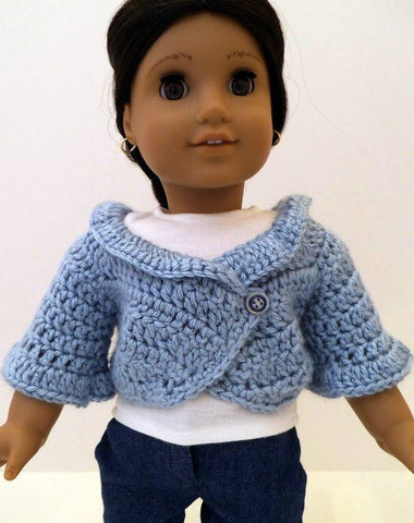 Sweet Pea Fashions Crochet Cropped Bell Sleeve Cardigan Crochet Pattern larougetdelisle