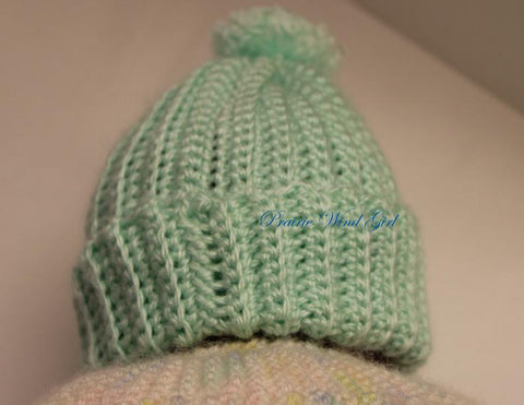 Prairie Wind Girl Bitty Baby/Twin Baby Dagmar Hat and Booties Crochet Pattern larougetdelisle