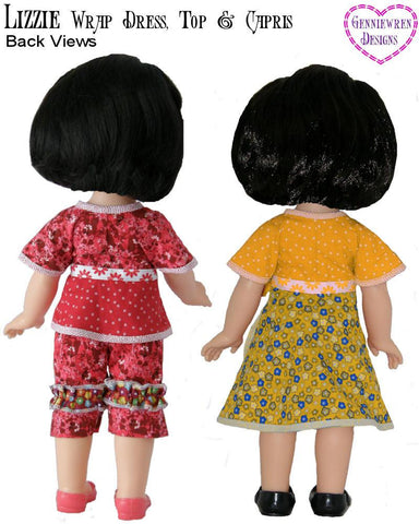 Genniewren Disney Doll Lizzie - Dress, Top and Capri Pants Pattern for Disney My First Toddler Princess Dolls larougetdelisle