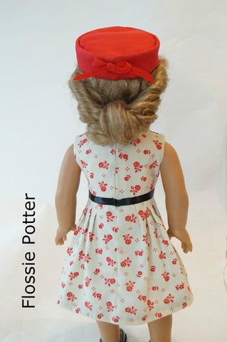 Flossie Potter 18 Inch Historical Ladies' Club Dress 18" Doll Clothes Pattern larougetdelisle