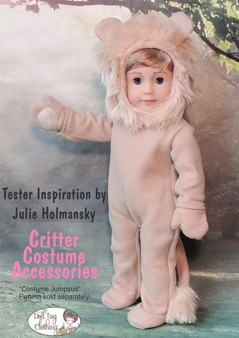 Doll Tag Clothing 18 Inch Modern Critter Costume Accessories 18" Doll Clothes Pattern larougetdelisle