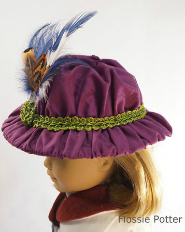 Flossie Potter 18 Inch Historical Edwardian Girl's Hat 18" Doll Accessories larougetdelisle