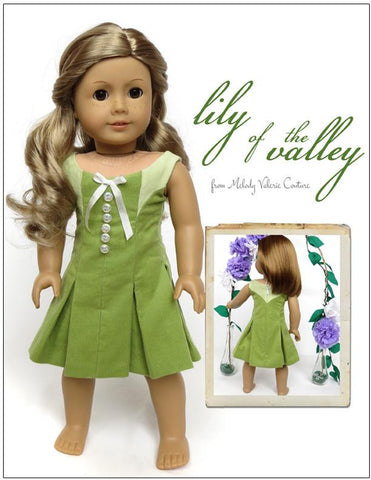 Melody Valerie Couture 18 Inch Modern Lily of the Valley Dress 18" Dolls larougetdelisle