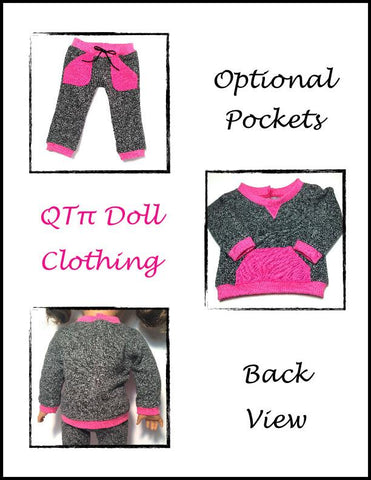 QTπ Doll Clothing 18 Inch Modern Fast Track Suit 18" Doll Clothes Pattern larougetdelisle