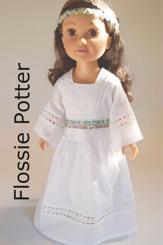 Flossie Potter 18 Inch Historical Flower Child Maxi Dress 18" Doll Clothes larougetdelisle