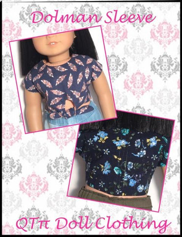 QTπ Doll Clothing 18 Inch Modern Forget-Me-Knot Top 18" Doll Clothes Pattern larougetdelisle