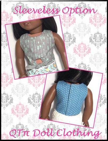 QTπ Doll Clothing 18 Inch Modern Forget-Me-Knot Top 18" Doll Clothes Pattern larougetdelisle