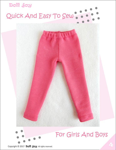 Doll Joy Gotz 19 Inch Leggings Pattern for 19" Gotz Happy Kidz Dolls larougetdelisle