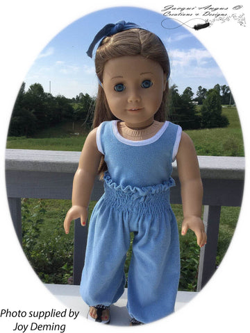 Jacqui Angus Creations & Designs 18 Inch Modern Genie Pants 18" Doll Clothes Pattern larougetdelisle