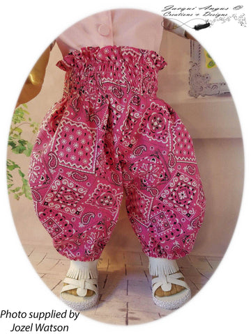 Jacqui Angus Creations & Designs 18 Inch Modern Genie Pants 18" Doll Clothes Pattern larougetdelisle