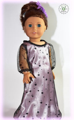 Sewing Force 18 Inch Modern Glamorous Maxi Dress 18" Doll Clothes Pattern larougetdelisle