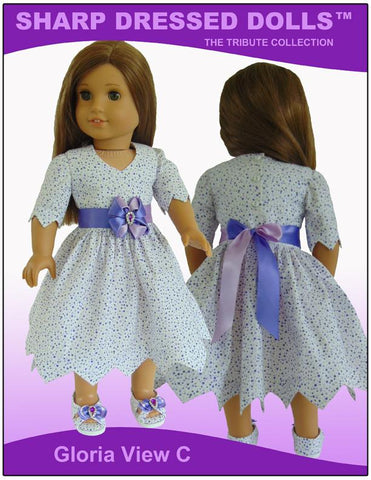 Sharp Dressed Dolls 18 Inch Modern The Gloria Dress 18" Doll Clothes Pattern larougetdelisle