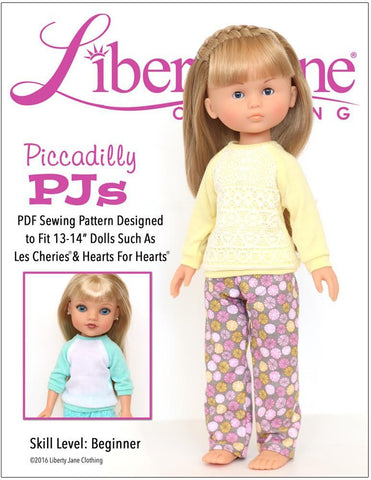 Liberty Jane H4H/Les Cheries Piccadilly PJs for Les Cheries and Hearts For Hearts Girls Dolls larougetdelisle