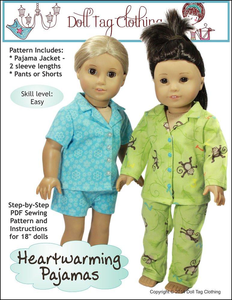 18 doll pajama pattern free