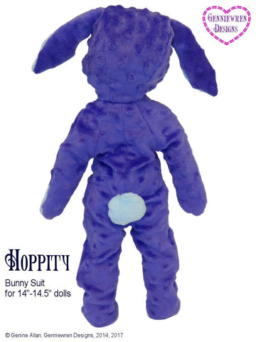 Genniewren WellieWishers Hoppity Bunny Suit 14-14.5 Inch Doll Clothes Pattern larougetdelisle
