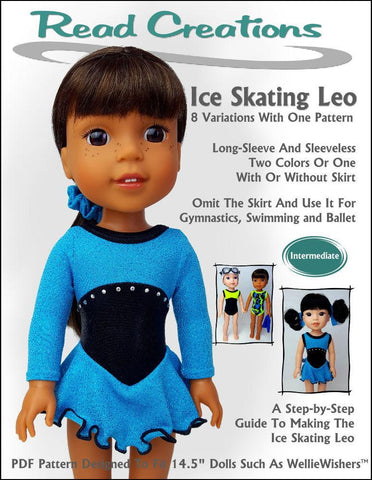 Read Creations WellieWishers Ice-Skating Leo 14.5" Doll Clothes Pattern larougetdelisle