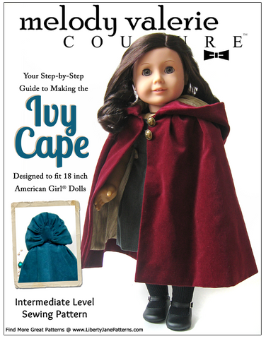 Melody Valerie Couture 18 Inch Modern Ivy Cape 18" Doll Clothes larougetdelisle