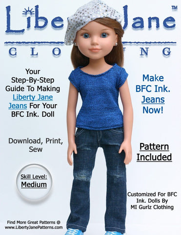 Liberty Jane BFC Ink Jeans for BFC, Ink Dolls larougetdelisle