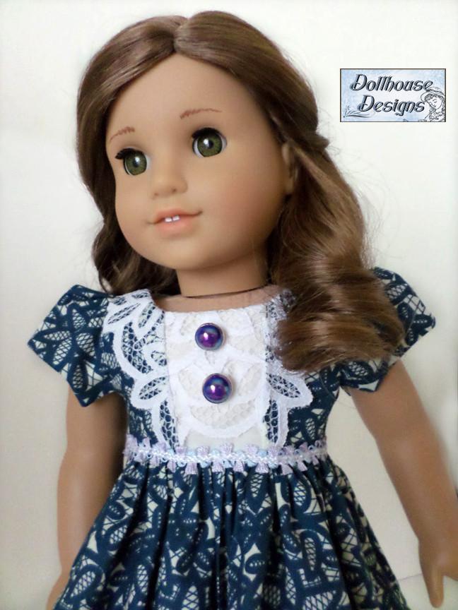 Dollhouse Designs Juliette Party Dress Doll Clothes Pattern 18 inch ...