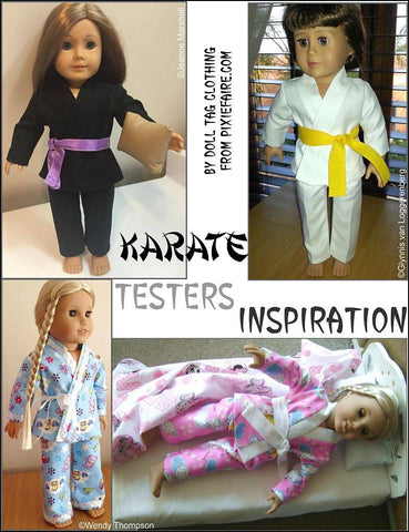 Doll Tag Clothing 18 Inch Modern Karate Uniform 18" Doll Clothes larougetdelisle