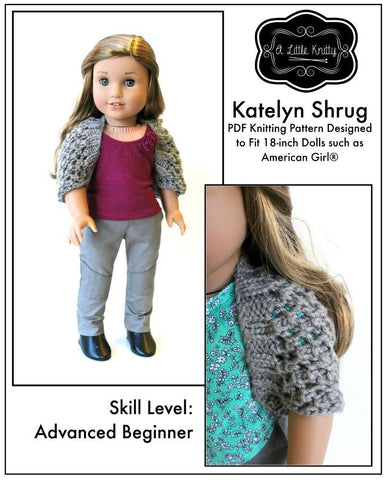 A Little Knitty Knitting Katelyn Shrug Knitting Pattern larougetdelisle