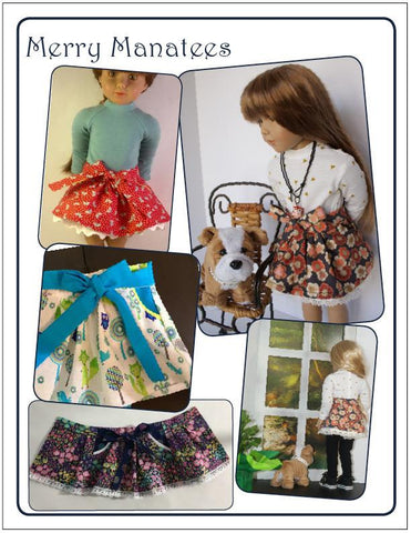 Merry Manatees Kidz n Cats Life's a Beach Skirt Pattern for Kidz N Cats Dolls larougetdelisle