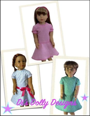 Di's Dolly Designs Kidz n Cats Spring Fling Dress Pattern for Kidz N Cats Dolls larougetdelisle