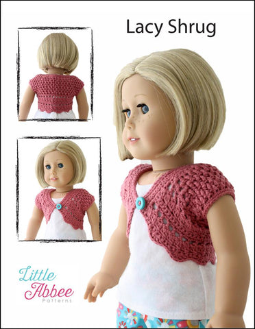 Little Abbee Crochet Lacy Shrug Crochet Pattern larougetdelisle