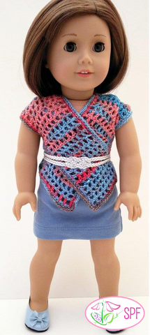 Sweet Pea Fashions Crochet Lattice Crossover Vest Crochet Pattern larougetdelisle
