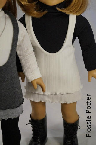 Flossie Potter 18 Inch Historical Layered Lettuce Jumper 18" Doll Clothes Pattern larougetdelisle