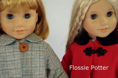Flossie Potter 18 Inch Historical Little '50s Swing Coat 18" Doll Clothes larougetdelisle