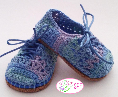 Sweet Pea Fashions Crochet Lola Crocheted Oxfords and Slip-ons Crochet Pattern larougetdelisle