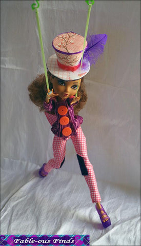 Fable-ous Finds Ever After High Mad Bazaar Jacket, Pants, and Top Hat Pattern for Ever After High Dolls larougetdelisle