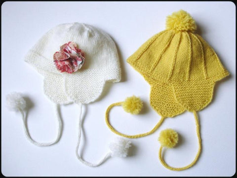 Qute Knitting Marigold Ear Flap Hat Knitting Pattern larougetdelisle