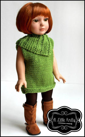 A Little Knitty Knitting Matilda Tunic & Cowl Knitting Pattern larougetdelisle