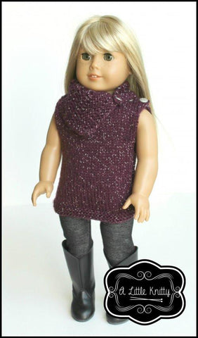 A Little Knitty Knitting Matilda Tunic & Cowl Knitting Pattern larougetdelisle