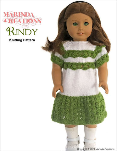 Marinda Creations Knitting Rindy 18" Doll Knitting Pattern larougetdelisle