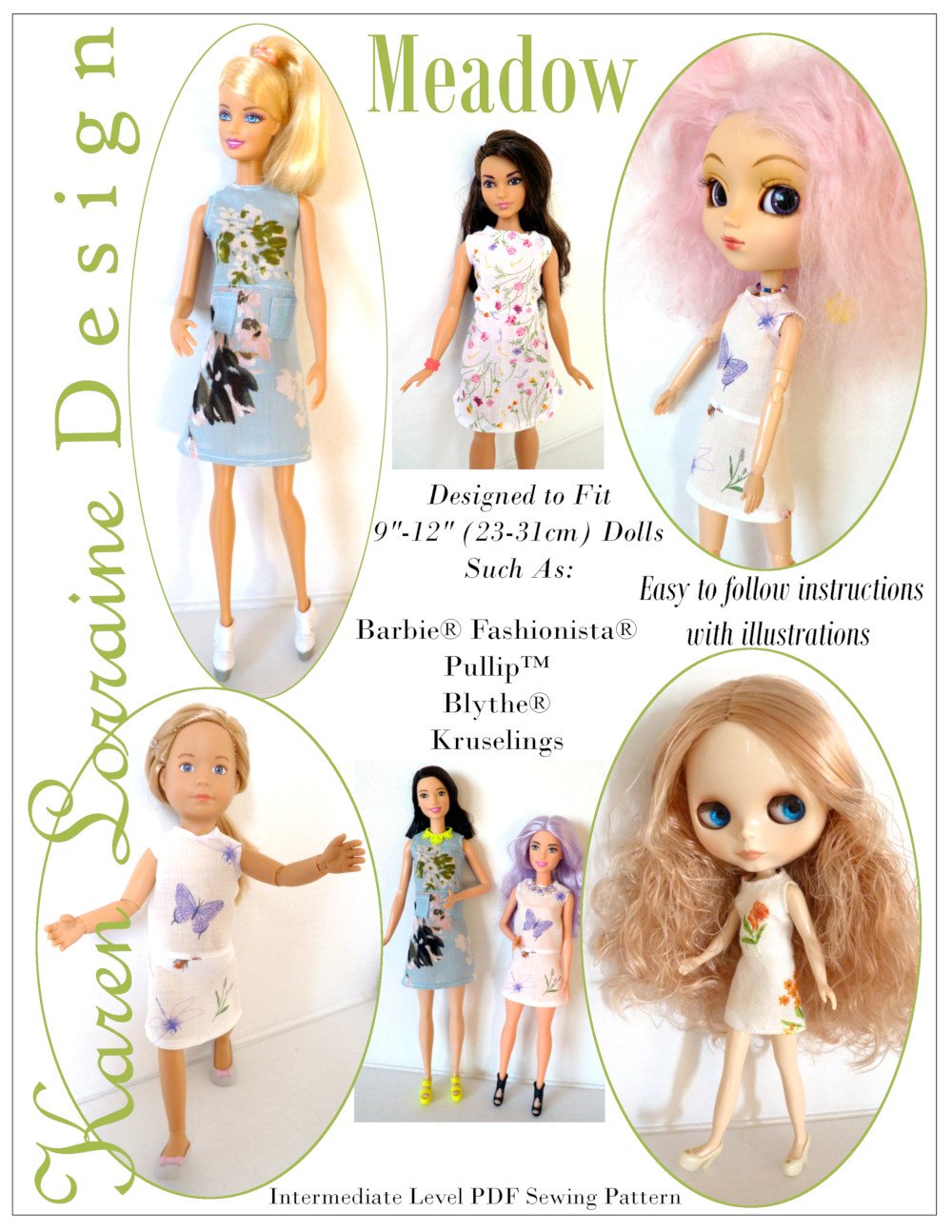 12 fashion dolls