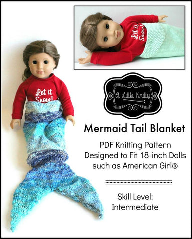 A Little Knitty Knitting Mermaid Tail Blanket Knitting Pattern larougetdelisle