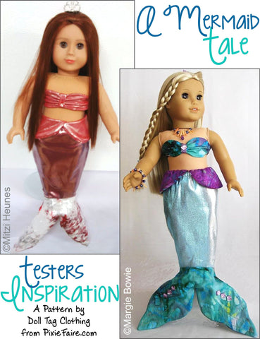 Doll Tag Clothing 18 Inch Modern A Mermaid Tale 18" Doll Clothes larougetdelisle