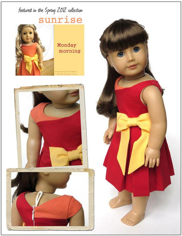 Melody Valerie Couture 18 Inch Modern Monday Morning Dress 18" Doll Clothes larougetdelisle