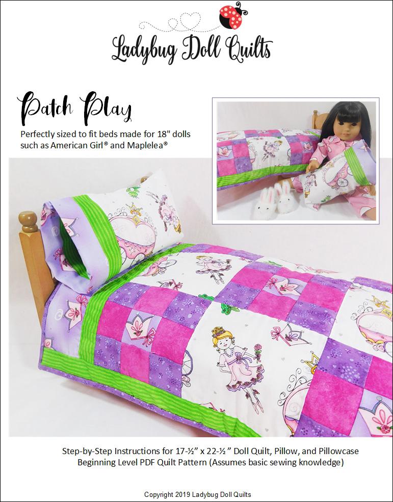 dolls quilt and pillow set