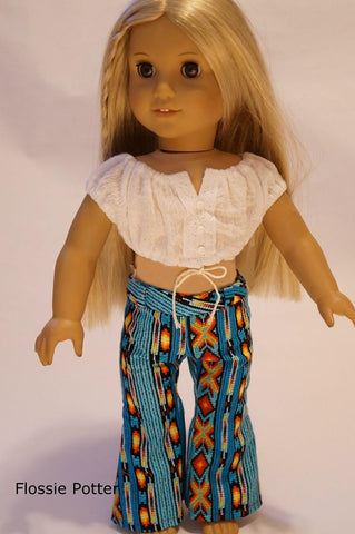 Flossie Potter 18 Inch Modern Peasant Crop Top 18" Doll Clothes larougetdelisle