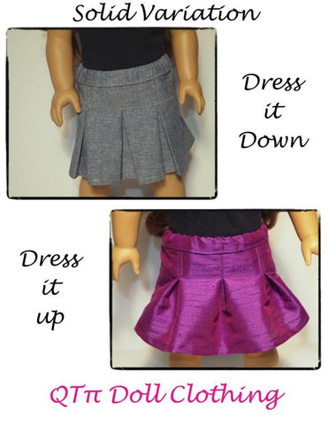 QTπ Doll Clothing 18 Inch Modern Perfectly Pleated Skirt 18" Doll Clothes larougetdelisle