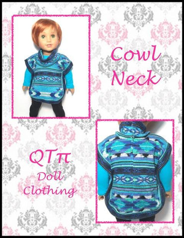 QTπ Doll Clothing 18 Inch Modern Poncho 18" Doll Clothes larougetdelisle